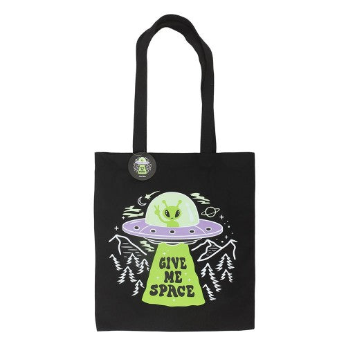 Front - Something Different Give Me Space Alien Tote Bag