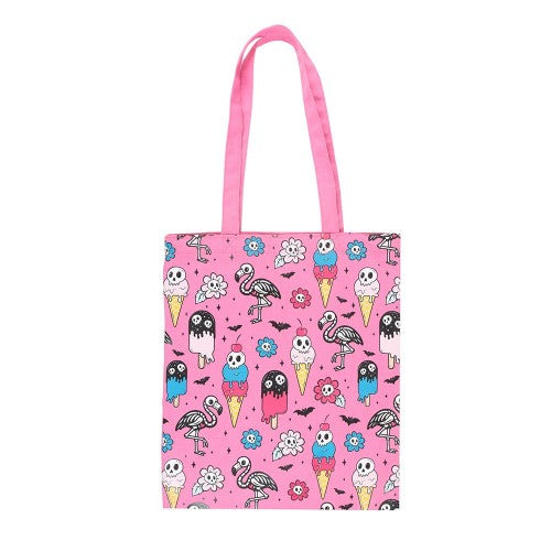 Front - Something Different Dead Hot Days Printed Tote Bag