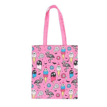 Front - Something Different Dead Hot Days Printed Tote Bag