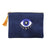 Front - Something Different All Seeing Eye Velvet Cosmetic Bag