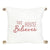 Front - Something Different This House Believes Bells Christmas Cushion