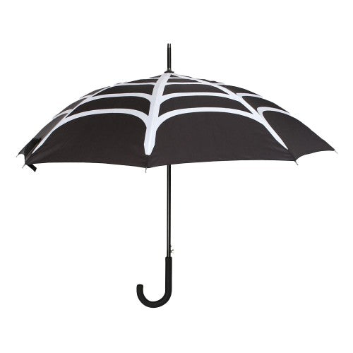 Front - Something Different Spider Web Stick Umbrella