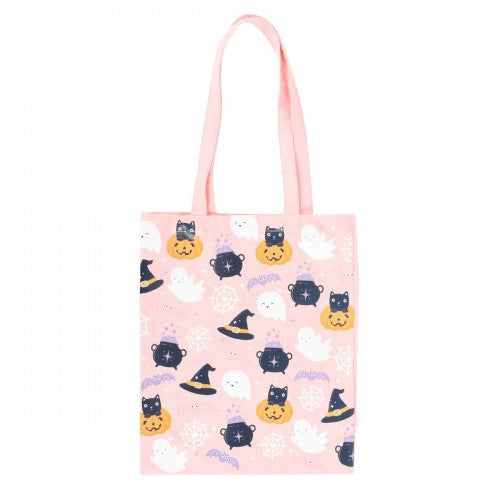 Front - Something Different Cute Halloween Polycotton Tote Bag