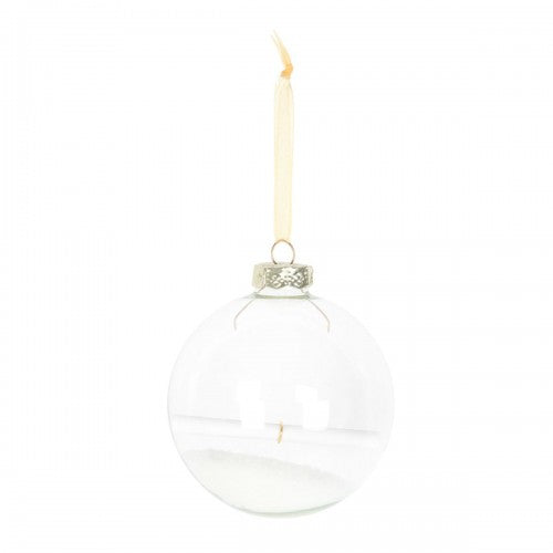 Front - Something Different Christmas Wish Glass Hanging Bauble