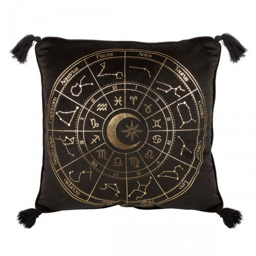 Front - Something Different Astrology Wheel Square Cushion