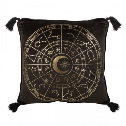 Front - Something Different Astrology Wheel Square Cushion