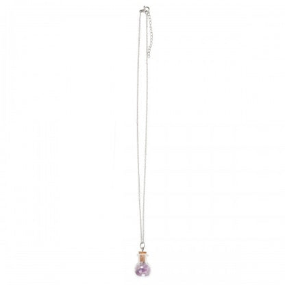 Front - Something Different Calming Amethyst Crystal Potion Bottle Necklace