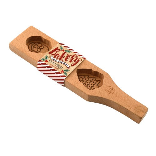 Front - Something Different Christmas Beech Wood Baking Mould