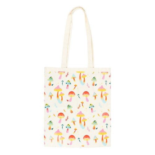 Front - Something Different Funky Fungi Mushroom Polycotton Tote Bag