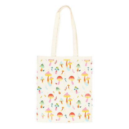 Front - Something Different Funky Fungi Mushroom Polycotton Tote Bag