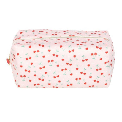 Front - Something Different Heart Cherry Toiletry Bag