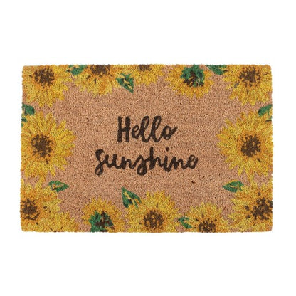 Front - Something Different Hello Sunshine Sunflower Door Mat