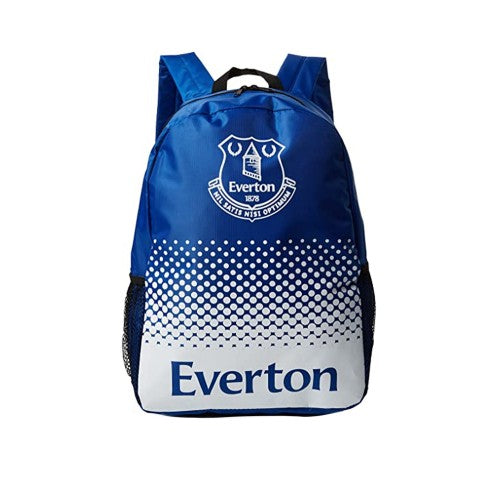 Front - Everton FC Official Fade Crest Design Football Backpack/Rucksack