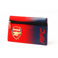 Front - Arsenal FC Official Fade Football Crest Design Flat Pencil Case