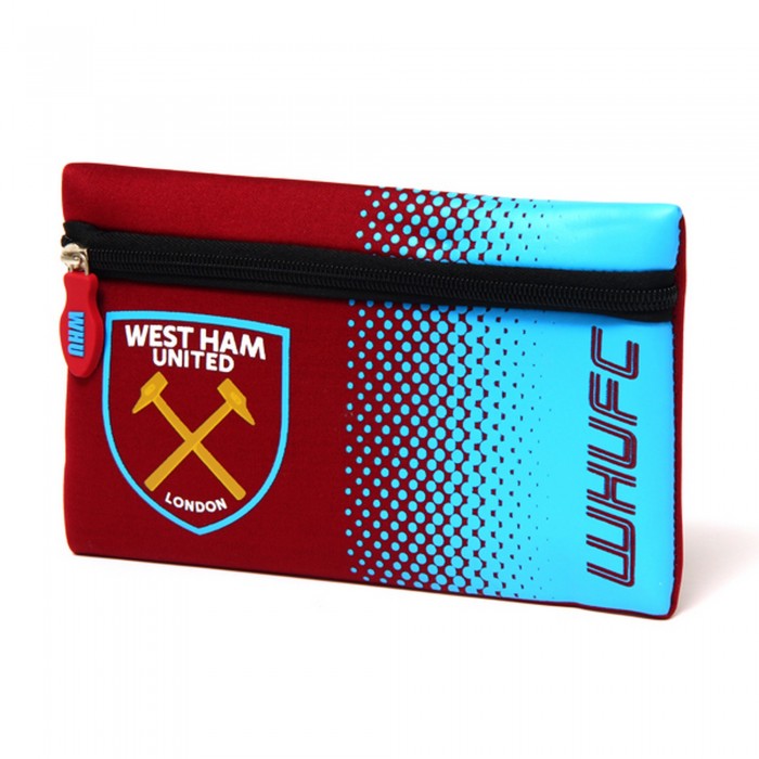 Front - West Ham United FC Fade Flat Pencil Case