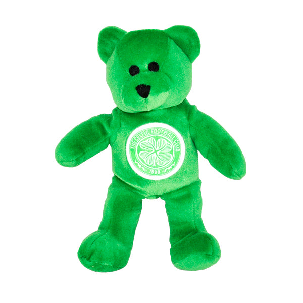 Green - Front - Celtic FC Official Mini Plush Football Club Teddy Bear