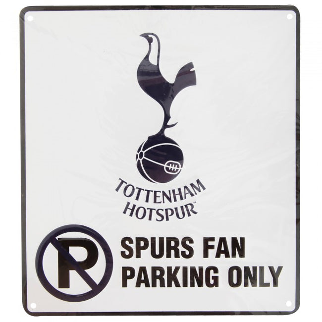 Front - Tottenham Hotspur FC Official Metal Football Crest No Parking Sign
