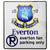 Front - Everton FC Official Metal Football Crest No Parking Sign