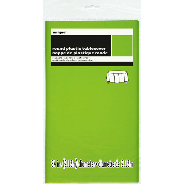 Neon Green - Front - Unique Party Neon Plastic Round Tablecover
