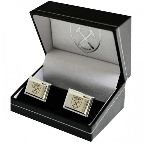 Silver - Back - West Ham Silver Plated Cufflinks