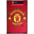 Red - Front - Manchester United Printed Crest Rug