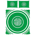 Front - Celtic FC Official Double Duvet and Pillowcase Set Pulse Design