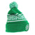 Front - Celtic FC Official Snowflake Cuff Knitted Hat