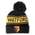 Front - Watford FC Adults Unisex Text Cuff Knitted Beanie