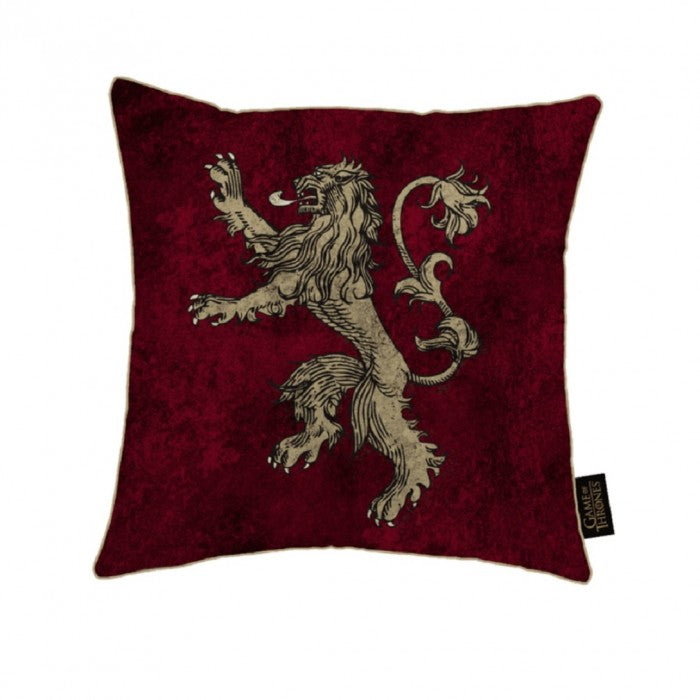 Front - Game of Thrones Canvas Cushion with Lannister Design