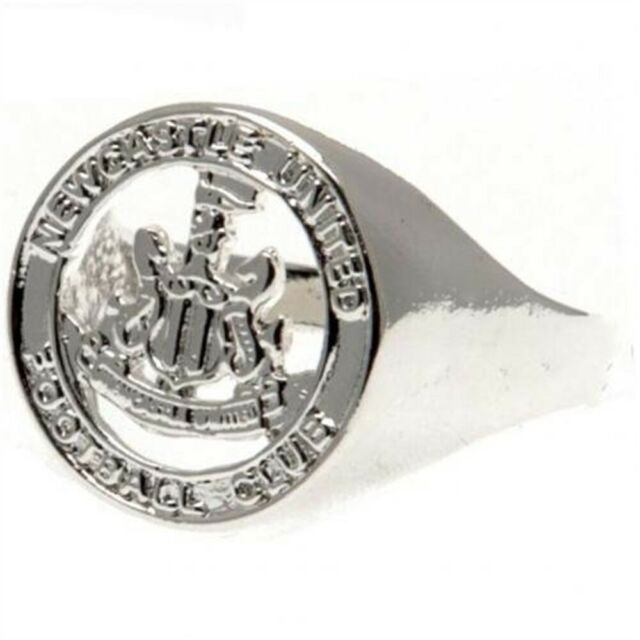 Newcastle United FC Silver Plated Crest Ring – Universal Textiles