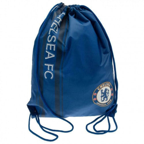Front - Chelsea FC Striped Drawstring Bag