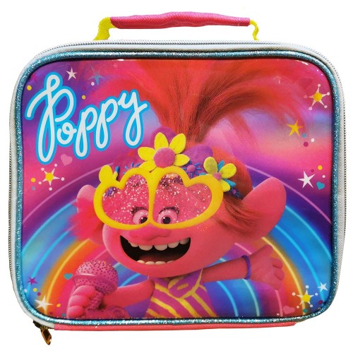 Front - Trolls Rectangular Poppy Lunch Bag