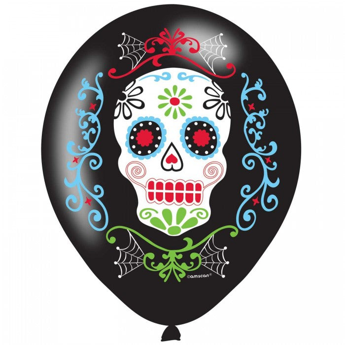 Front - Amscan Latex Skull Day Of The Dead Balloon