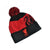 Front - Liverpool FC Unisex Adult Bobble Knitted Crest Beanie