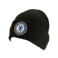 Front - Chelsea FC Unisex Adult Crest Knitted Beanie