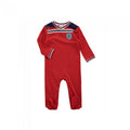 Front - England FA Baby Away Kit Sleepsuit