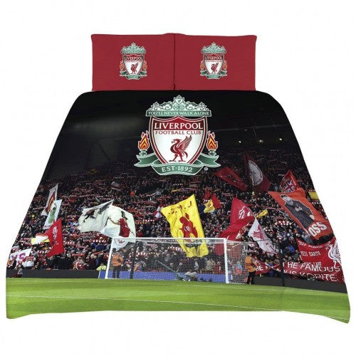 Front - Liverpool FC Reversible Duvet Cover Set