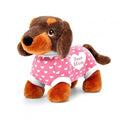 Front - Keel Toys Best Mum Sausage Dog Mothers Day Plush Toy