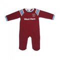 Front - West Ham United FC Baby 2022-23 Sleepsuit