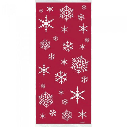 Front - Unique Party Sparkle Cellophane Christmas Party Bags (Pack of 20)