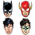 Front - Justice League Characters Mask (Pack of 8)