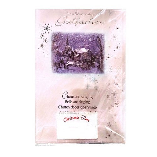 Front - Simon Elvin For A Wonderful Godfather Star Christmas Card (Pack of 12)