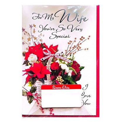 Front - Simon Elvin You´re So Very Special Wife Christmas Greetings Card (Pack of 6)