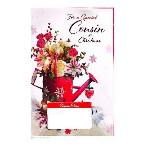 Front - Simon Elvin For A Special Cousin Christmas Greetings Card (Pack of 6)