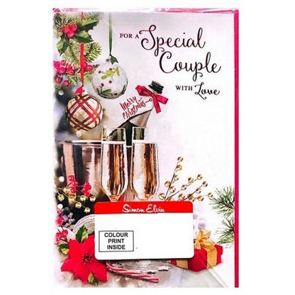 Front - Simon Elvin For A Special Couple At Love Christmas Greetings Card (Pack of 6)