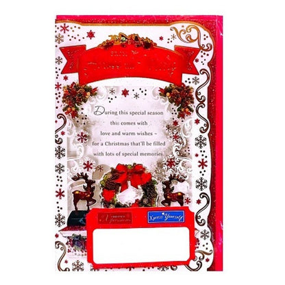 Red-White - Front - Simon Elvin Across The Miles Christmas Card (Pack of 6)