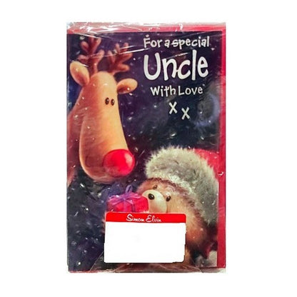 Front - Simon Elvin For A Special Uncle Christmas Card (Pack of 12)