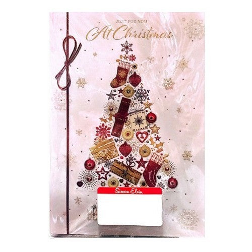 Front - Simon Elvin Just For You Open Christmas Card (Pack of 6)