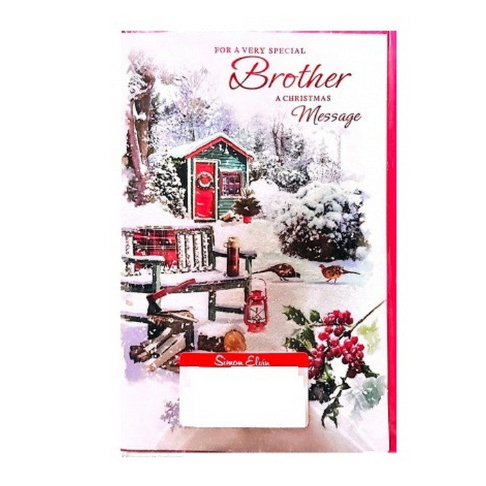 Front - Simon Elvin For A Very Special Brother Christmas Card (Pack of 6)