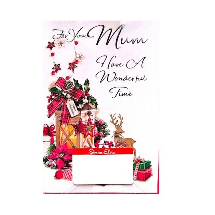 Front - Simon Elvin For You Mum Present Christmas Card (Pack of 6)